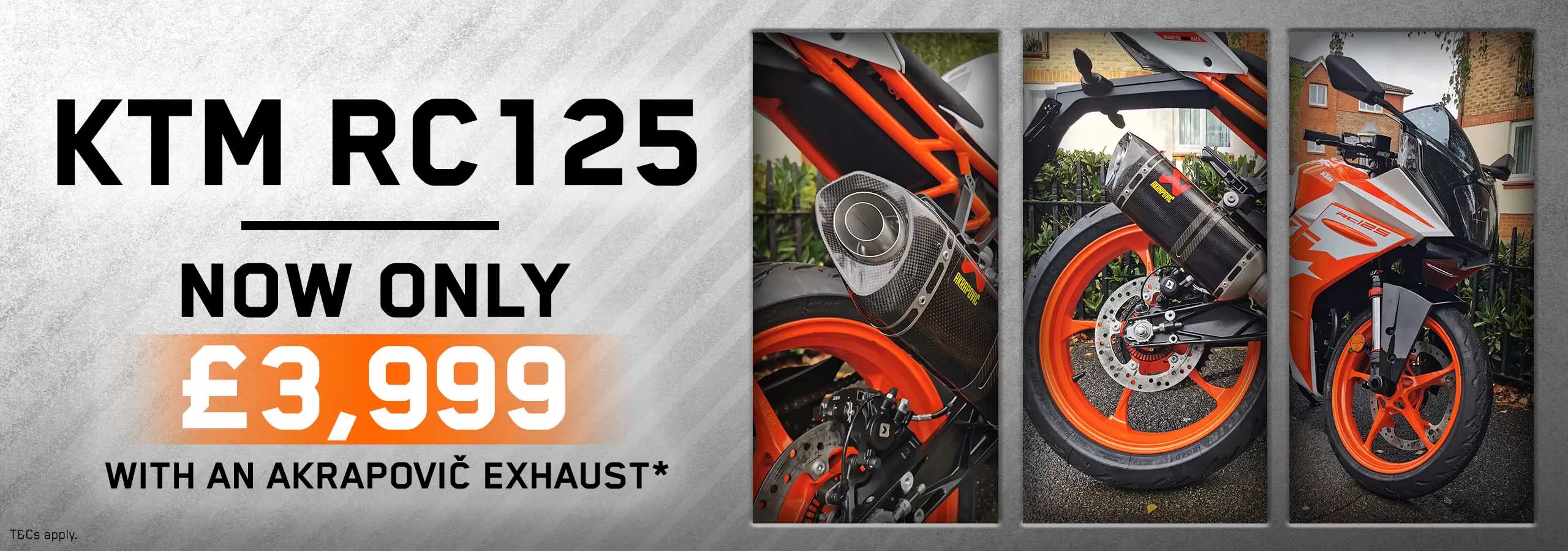 Ktm rc deals 125 akrapovic