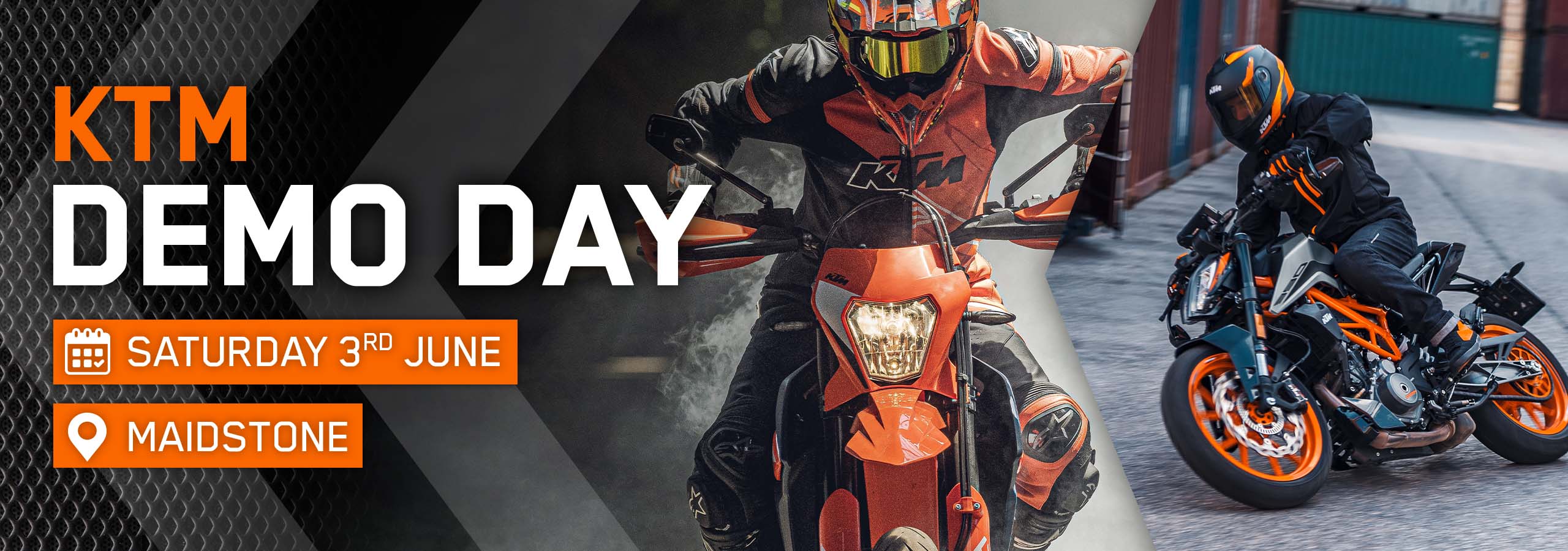 Laguna KTM Demo Day: Saturday 3rd June in Maidstone