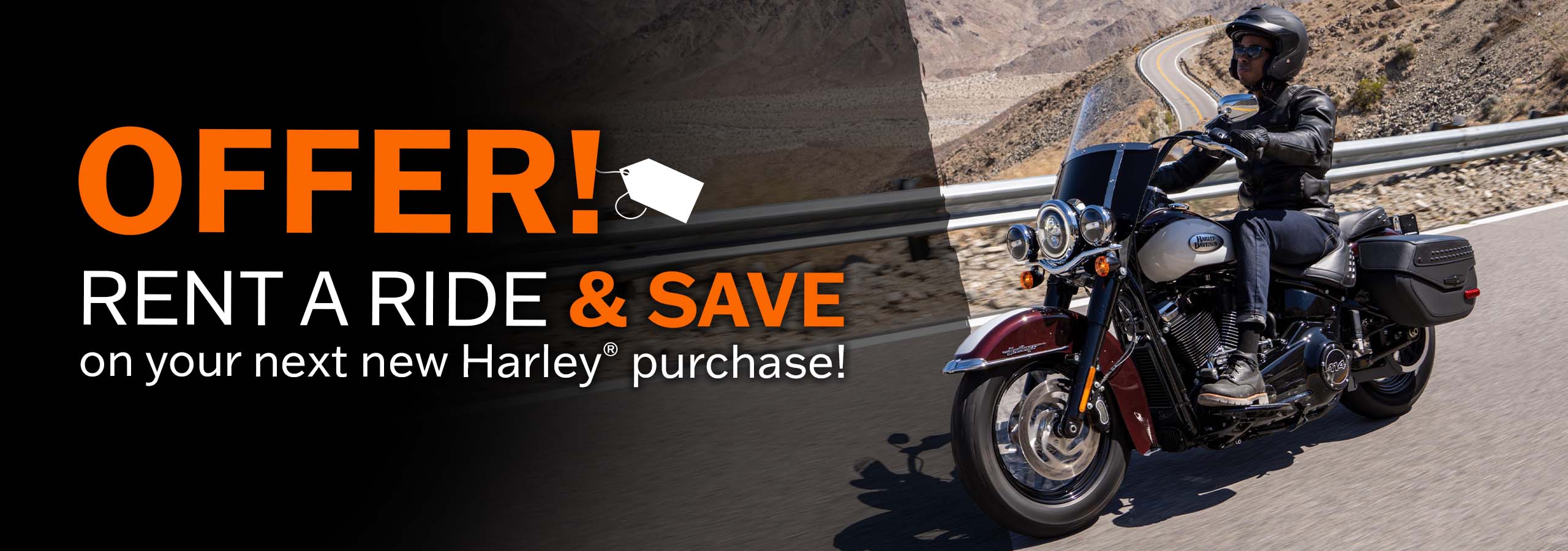 Rent a Harley Davidson offer