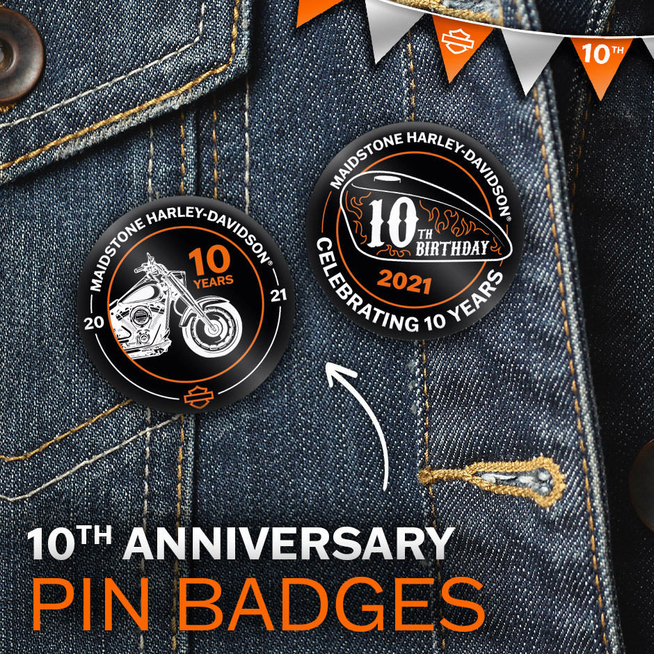 Commemorative Maidstone Harley Davidson Pins