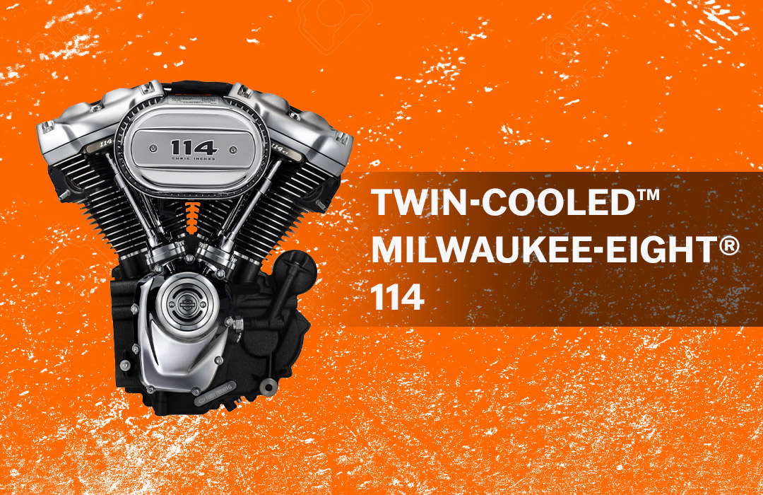 The Harley-Davidson Milwaukee-Eight Engine 114 Twin Cooled