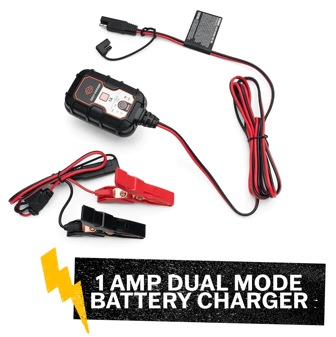 1Amp Dual Mode Battery Charger Harley-Davidson