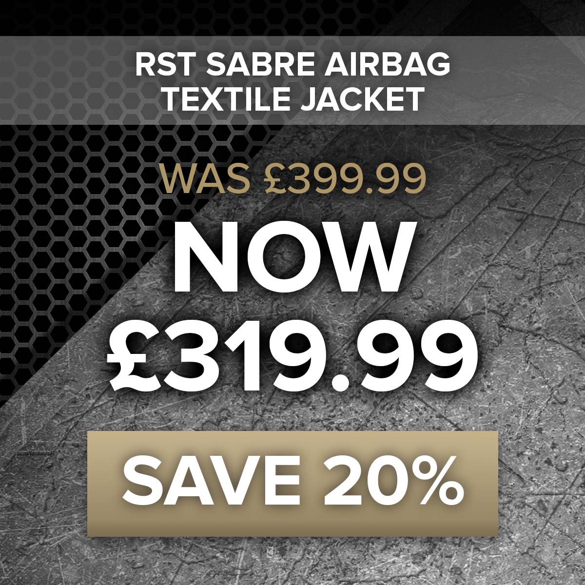 Laguna exclusive offer on the RST Sabre Airbag Textile Jacket