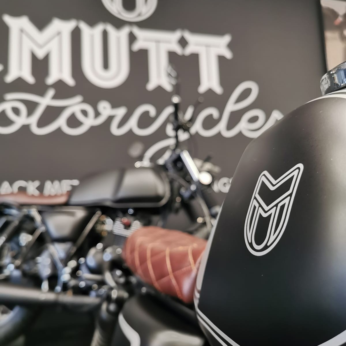 Brand new Mutt Motorcycles area in our showroom at Laguna Motorcycles in Maidstone