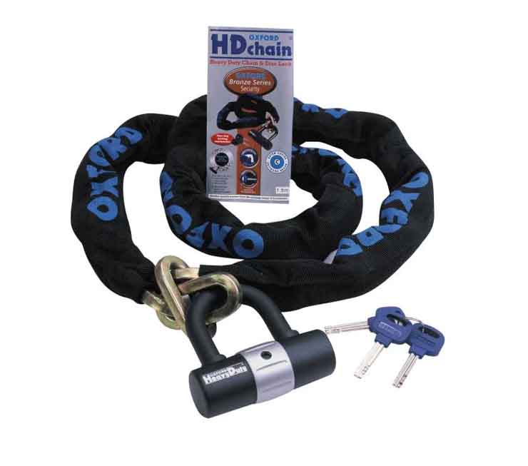 Oxford HD Chain Lock 1m & Disc Lock
