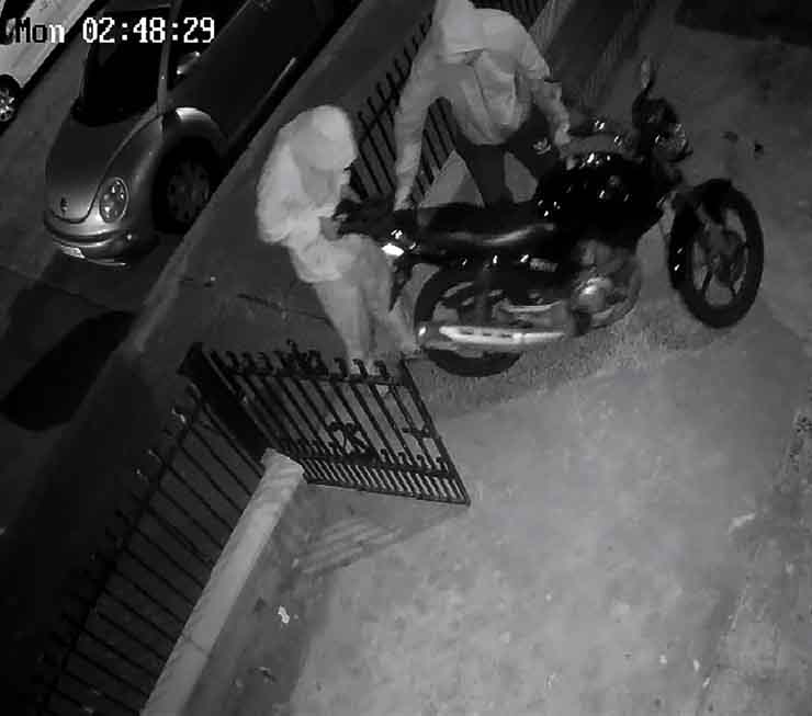 motorcycle cctv in operation
