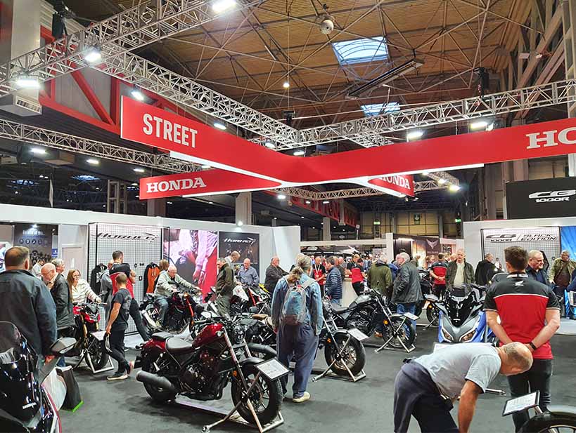 Honda Stand at NEC Motorcycle Live 2022