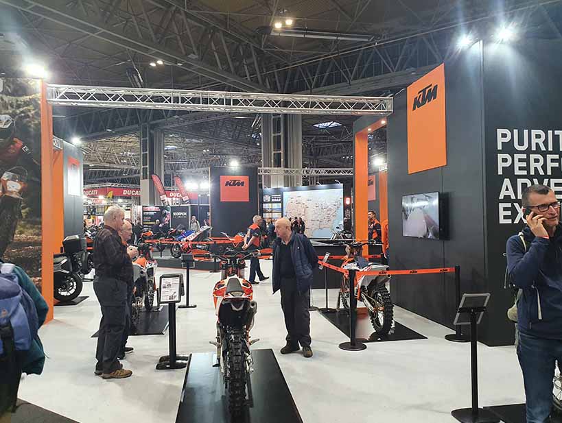 KTM Stand at NEC Motorcycle Live 2022