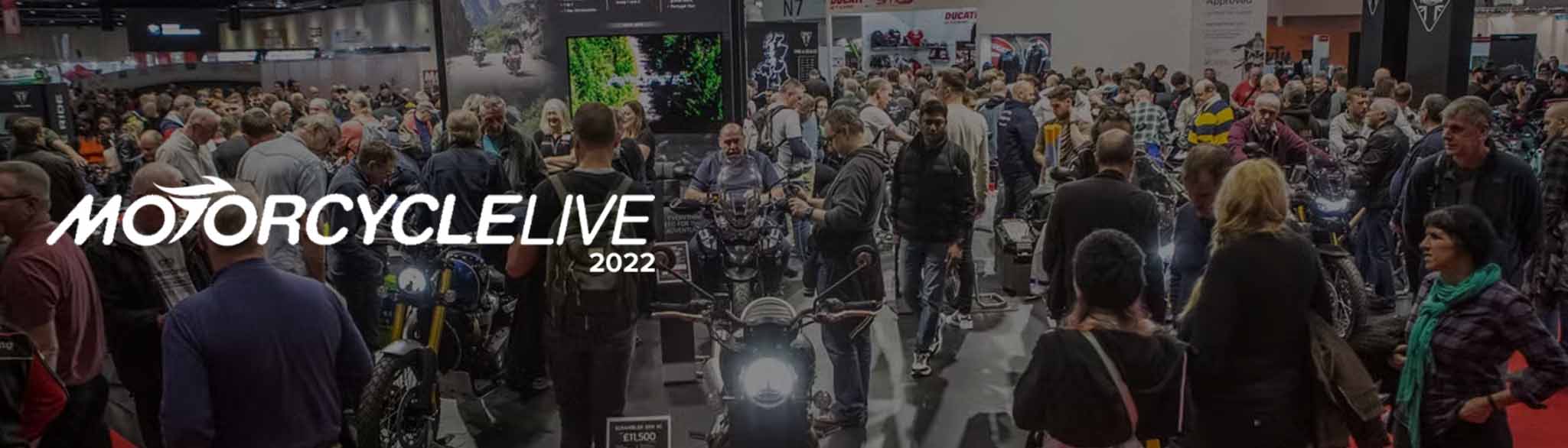 Main header banner Motorcycle Live 2022 NEC Birmingham