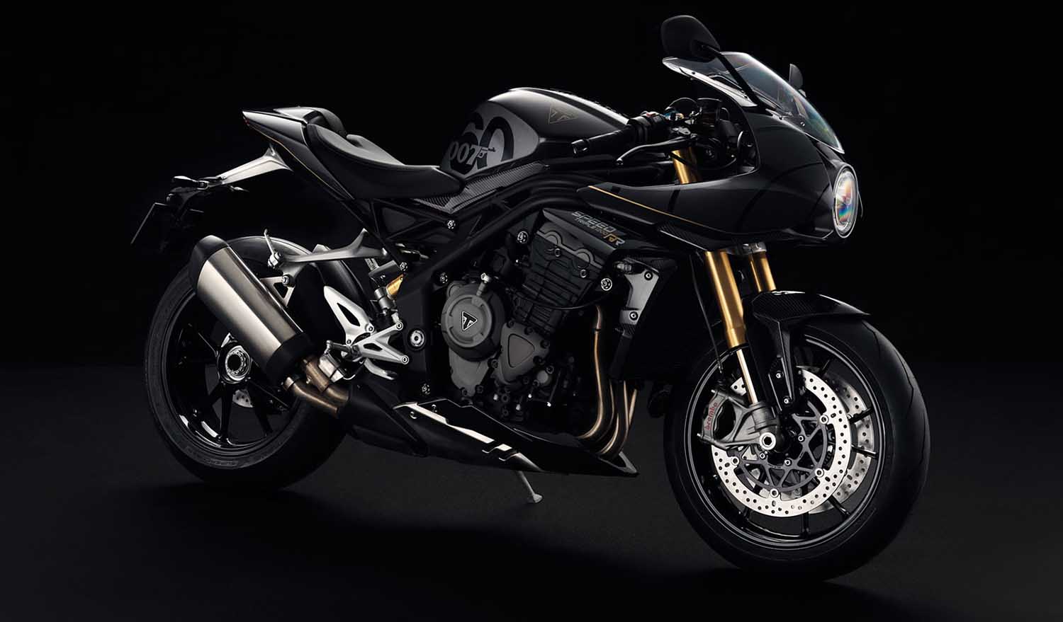 The Limited Edition Bond 007 Speed Triple 1200 RR side view